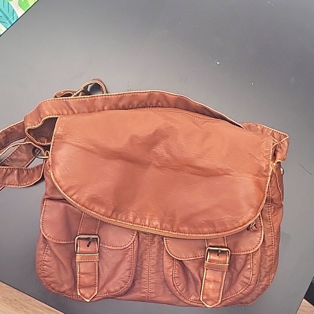 Tilly's Faux Leather Crossbody Bag